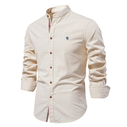 Japanese Solid Color Long Sleeve Shirt