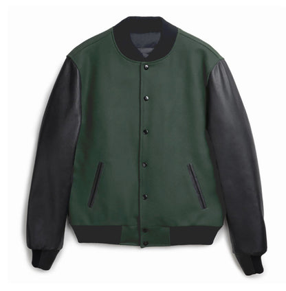 Spliced Single-Breasted Jacket