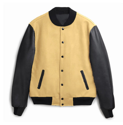 Spliced Single-Breasted Jacket