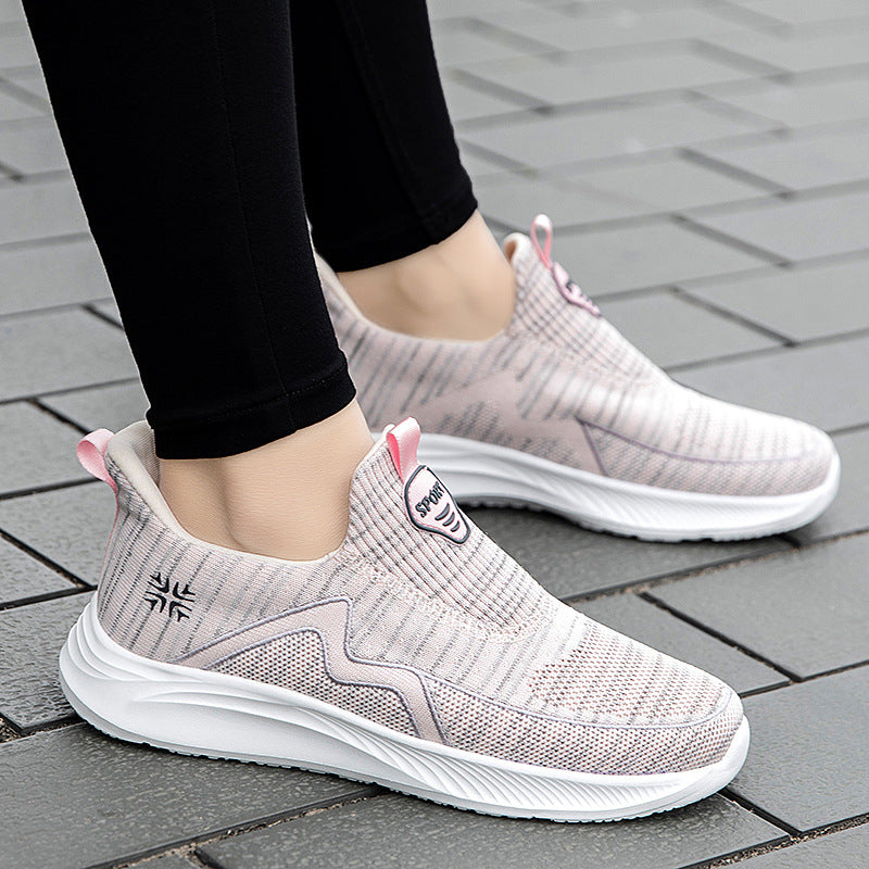 Middle-Aged And Elderly Walking Milk Shoes