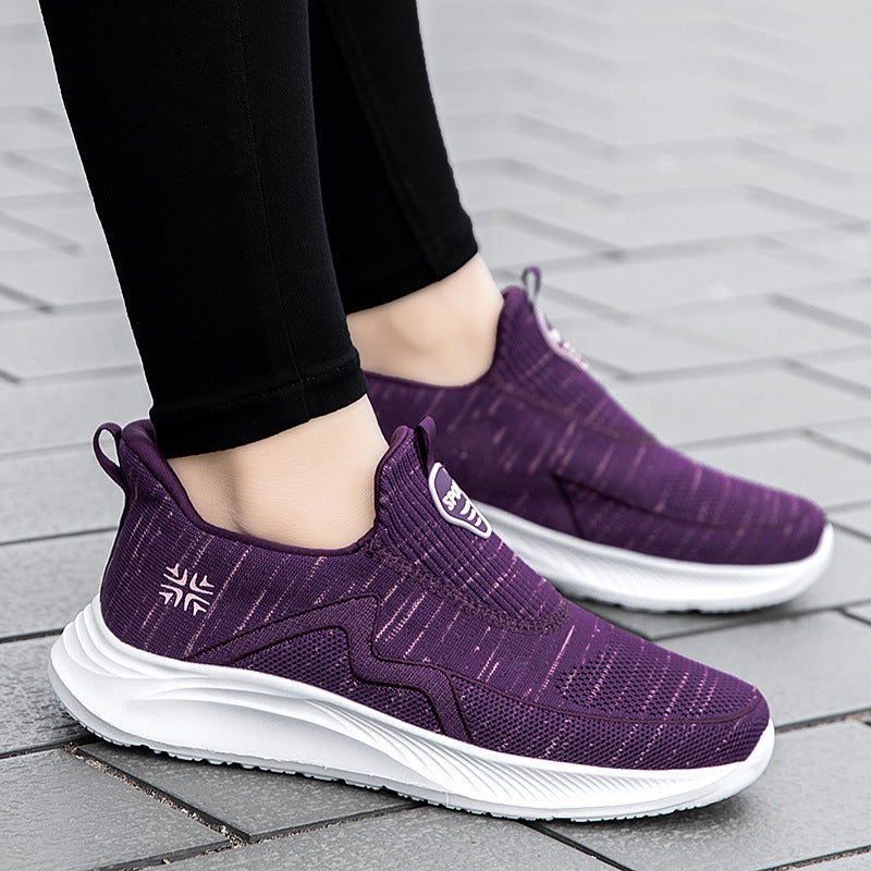 Middle-Aged And Elderly Walking Milk Shoes