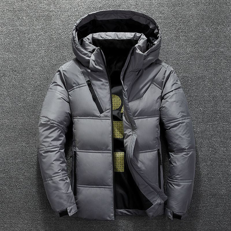 Short Slim-Fit Warm Jacket