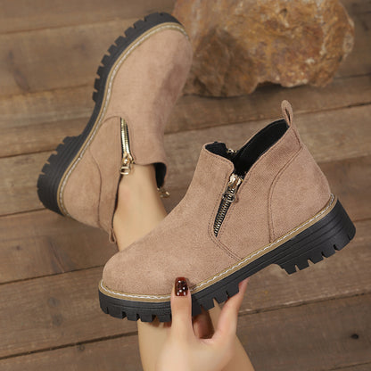 Side Zip Martin Boots