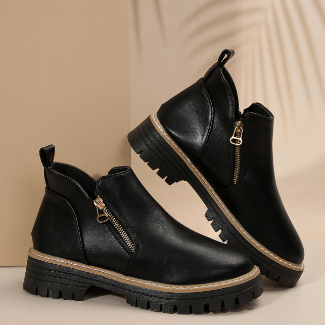 Side Zip Martin Boots