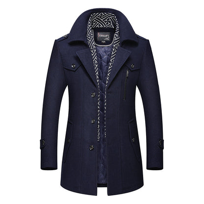 Coat With Thickened Laps