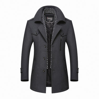 Coat With Thickened Laps