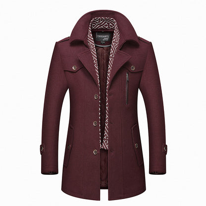 Coat With Thickened Laps